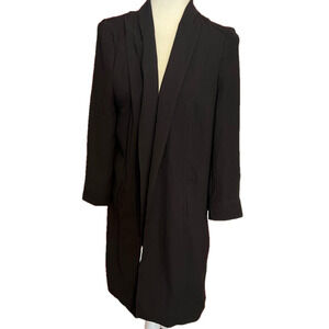 Elegant Classy Black Women's Trench Style Jacket Wallis UK 12 Size 8 US